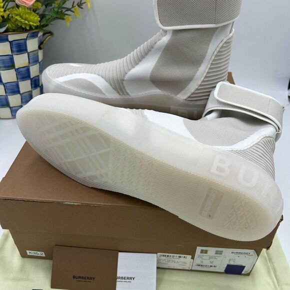 Men’s Burberry knitted sub high top sock sneakers size 46 - Picture 7 of 9